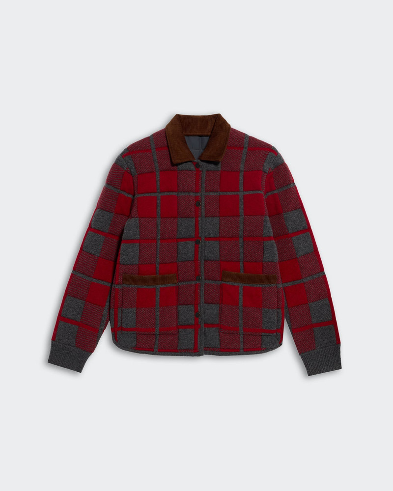 Quilted Plaid Liner Jacket 1