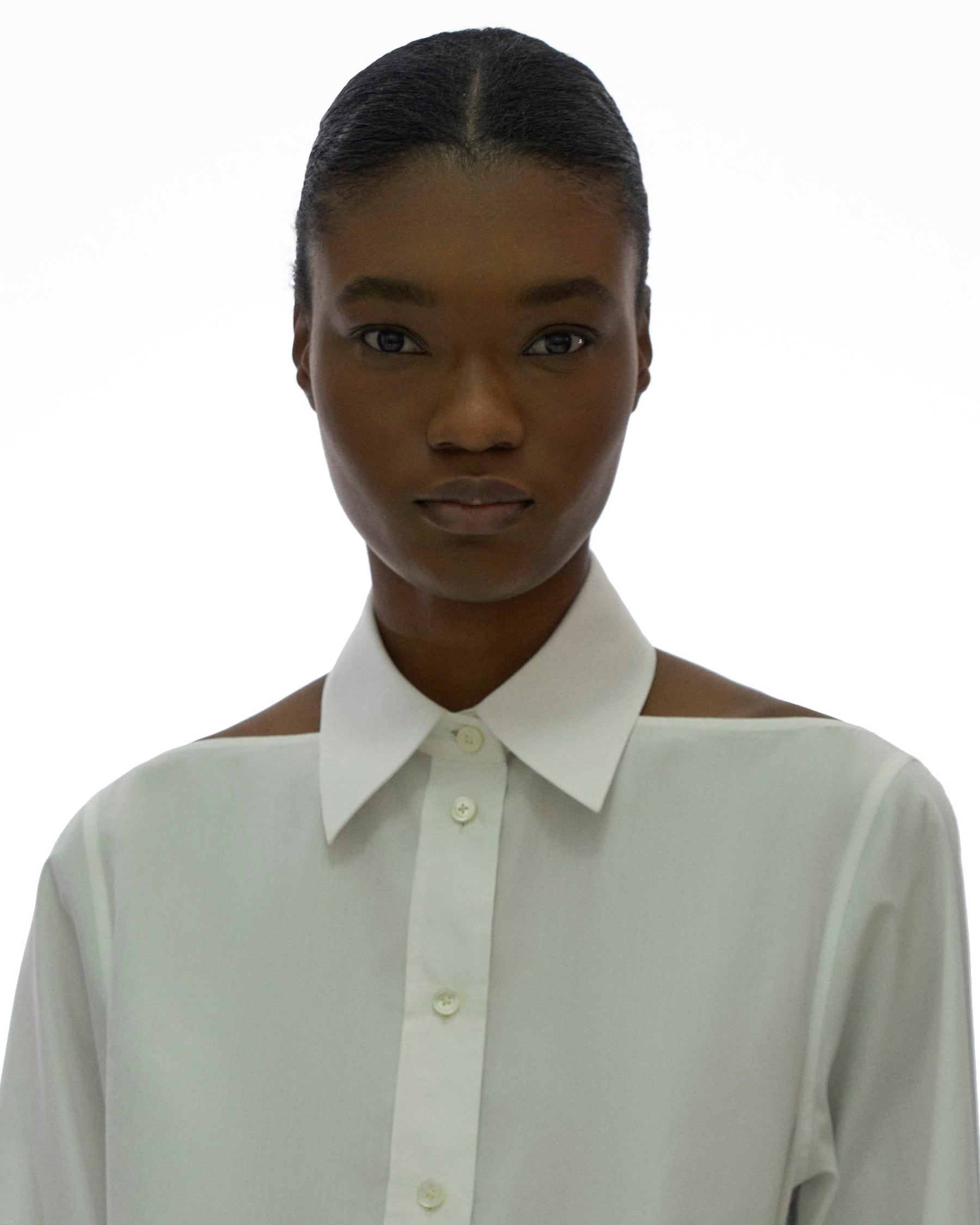 CUT-OUT POPLIN SHIRT DRESS - 7