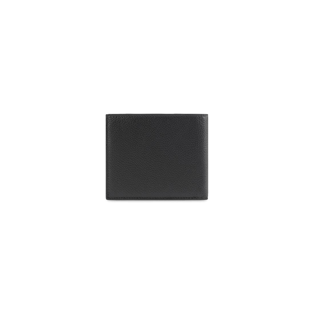 Men's Cash Square Folded Wallet  in Black - 2