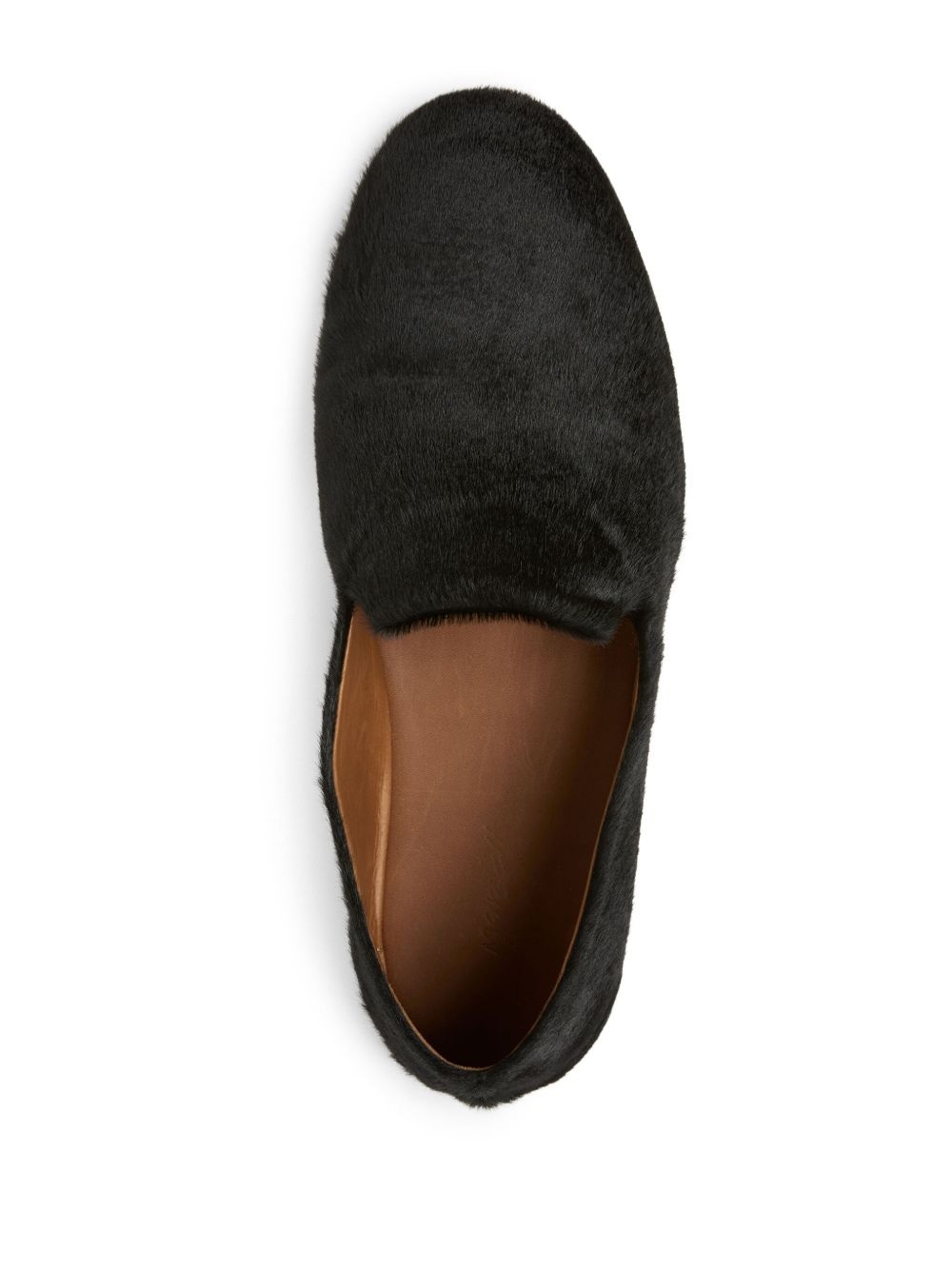 almond-toe hair loafers - 3