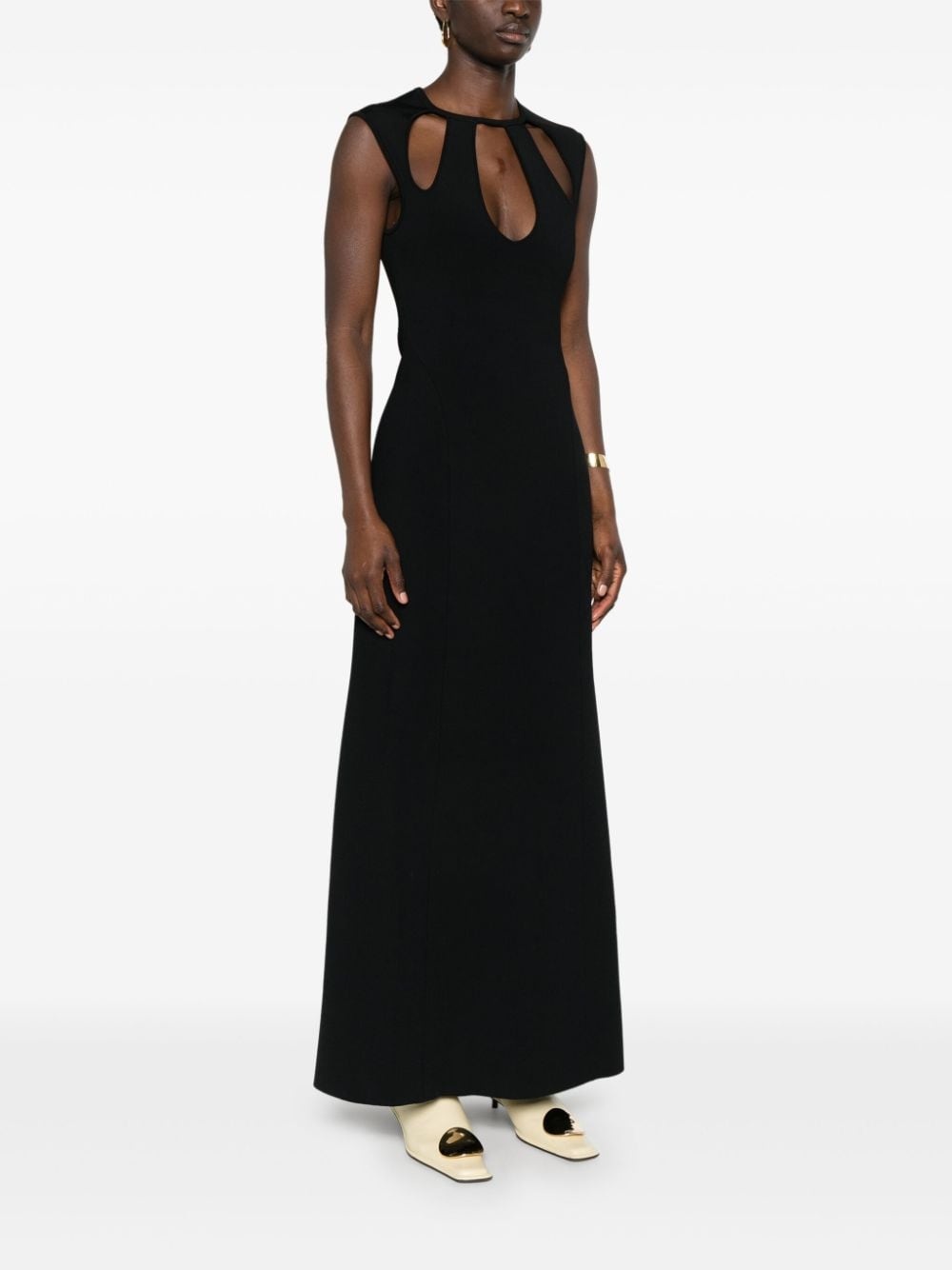 cut-out maxi dress - 3