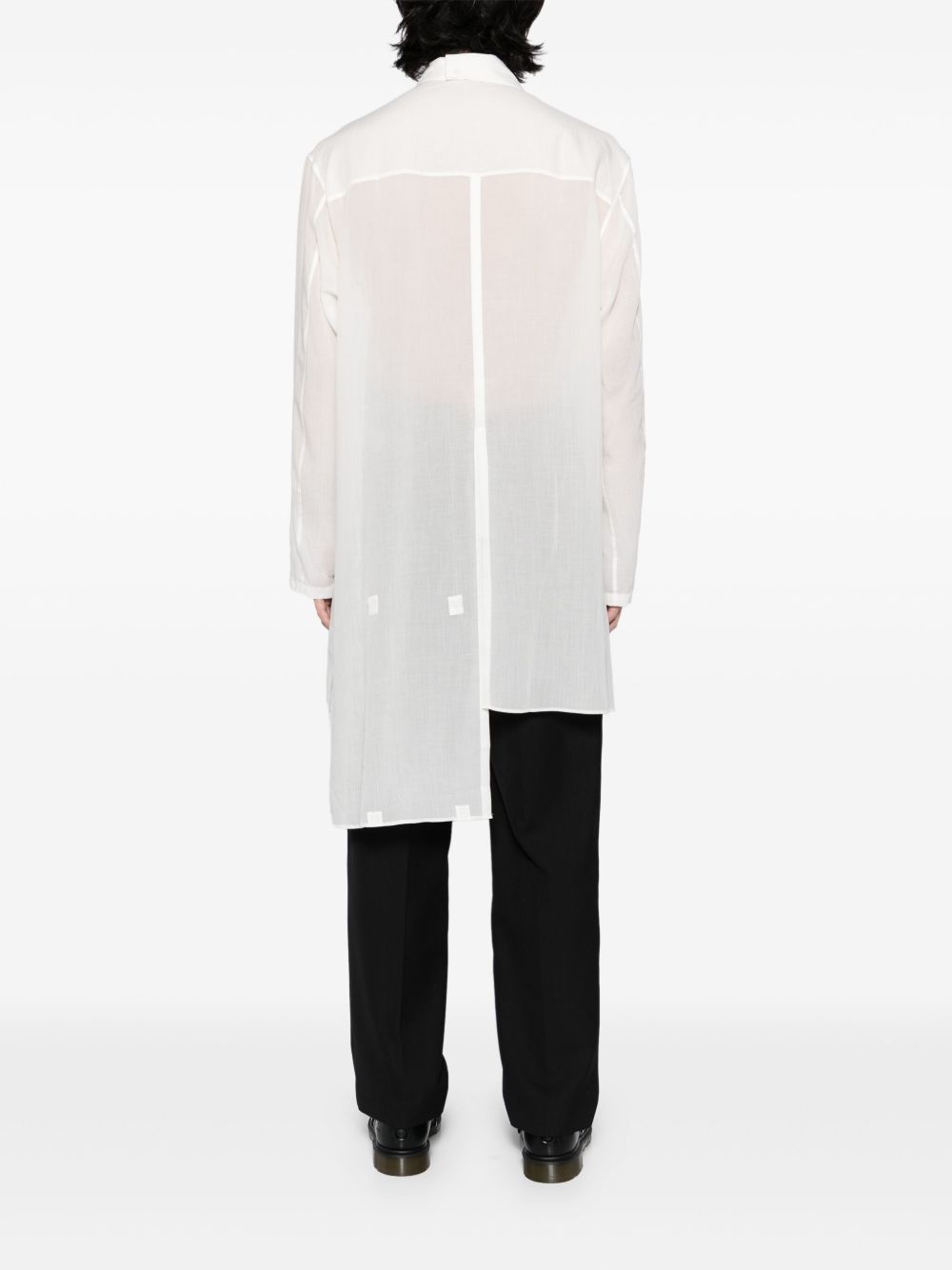 double layer-collar shirt - 4