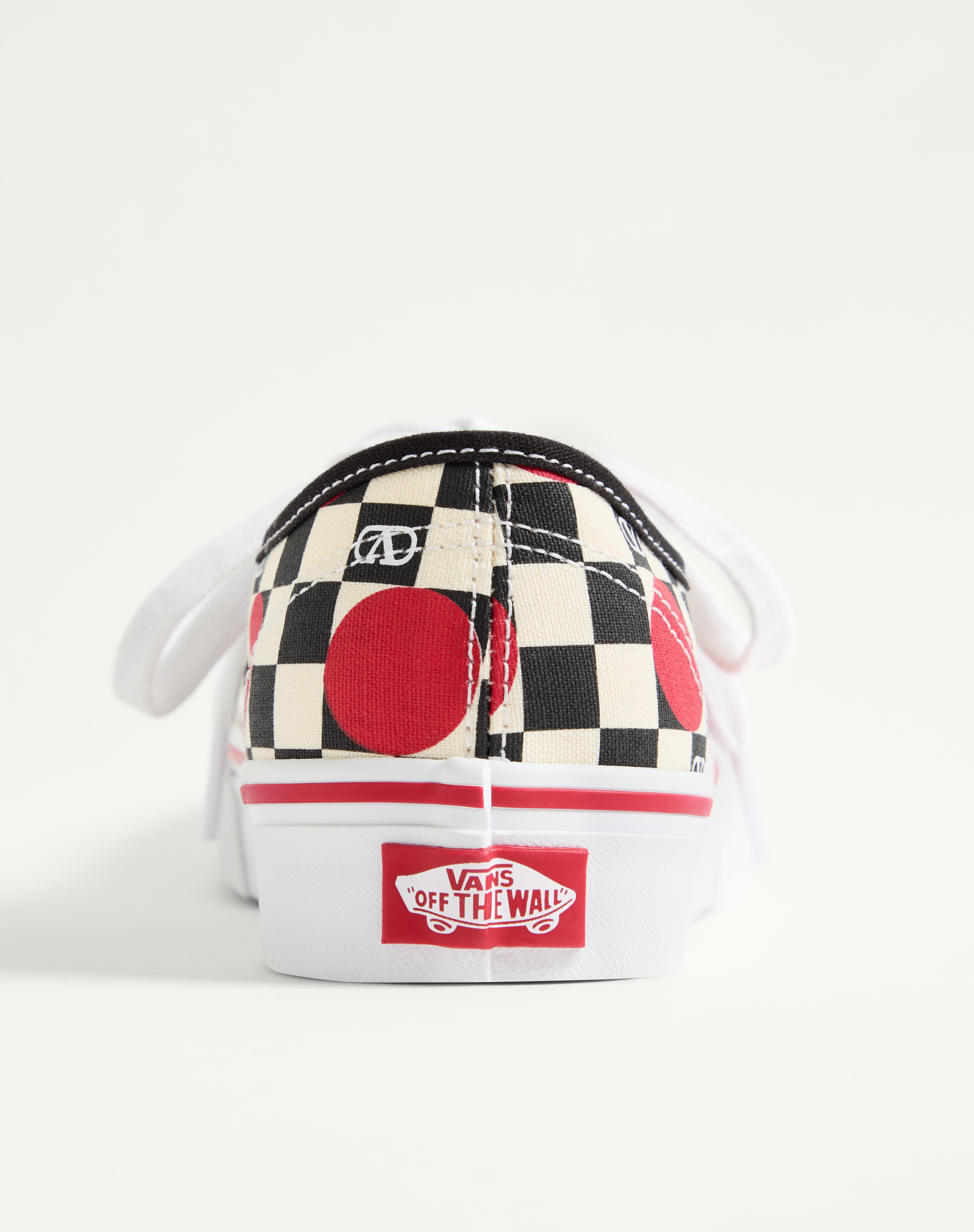 VALENTINO GARAVANI AND VANS LOW-TOP TRAINER IN FABRIC WITH VLOGO CHECKERBOARD PRINT AND POLKA DOT DE - 8