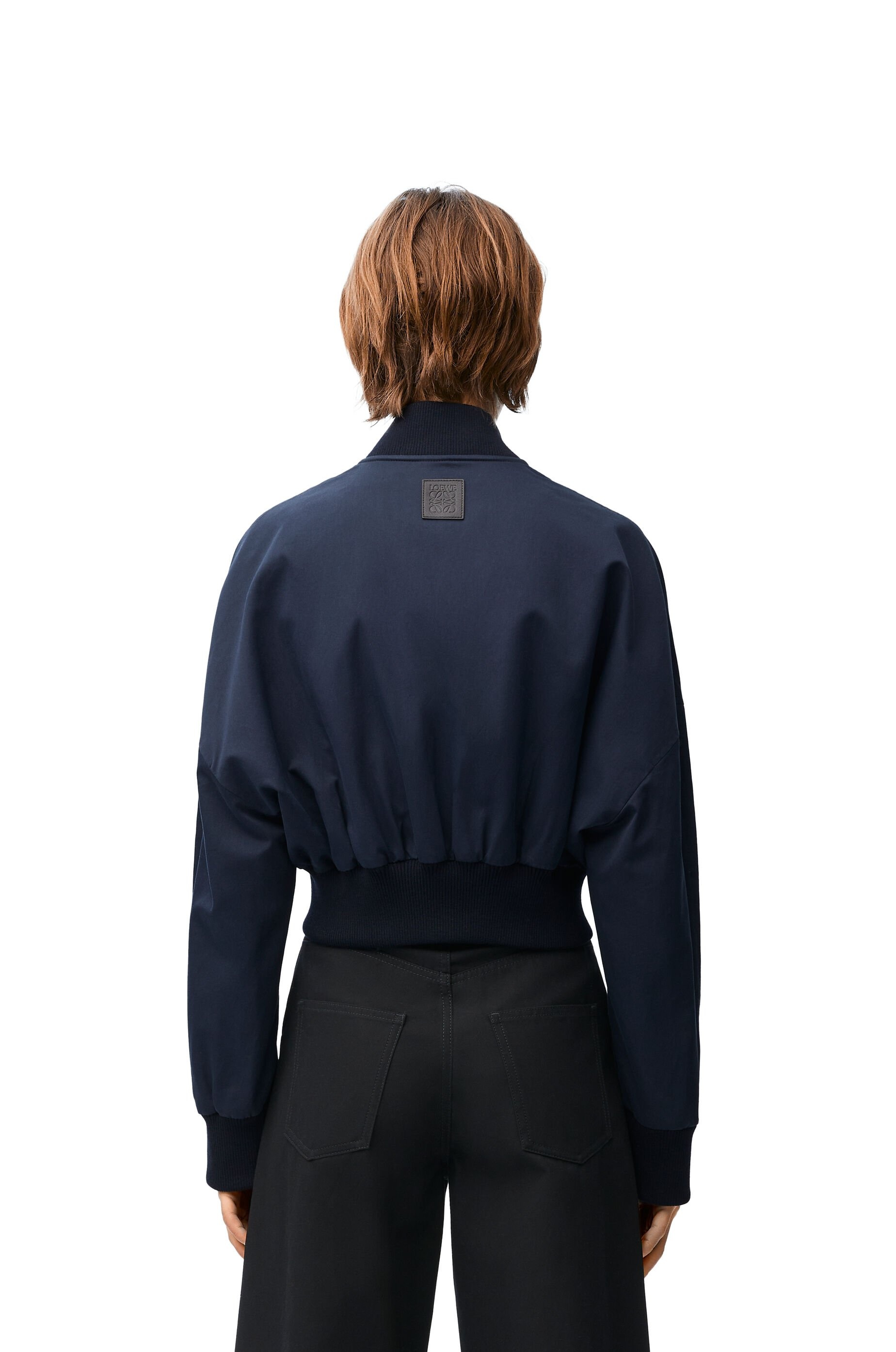 Bomber jacket in cotton and silk - 7