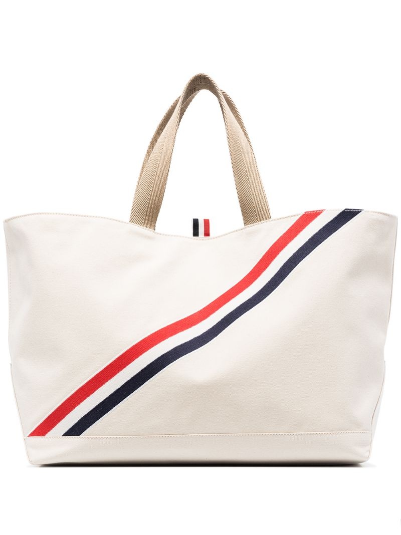 RWB stripe tote bag - 1