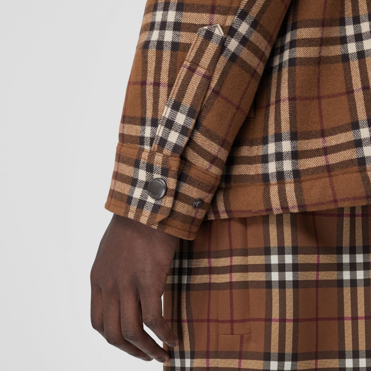 Vintage Check Wool Cotton Overshirt - 6