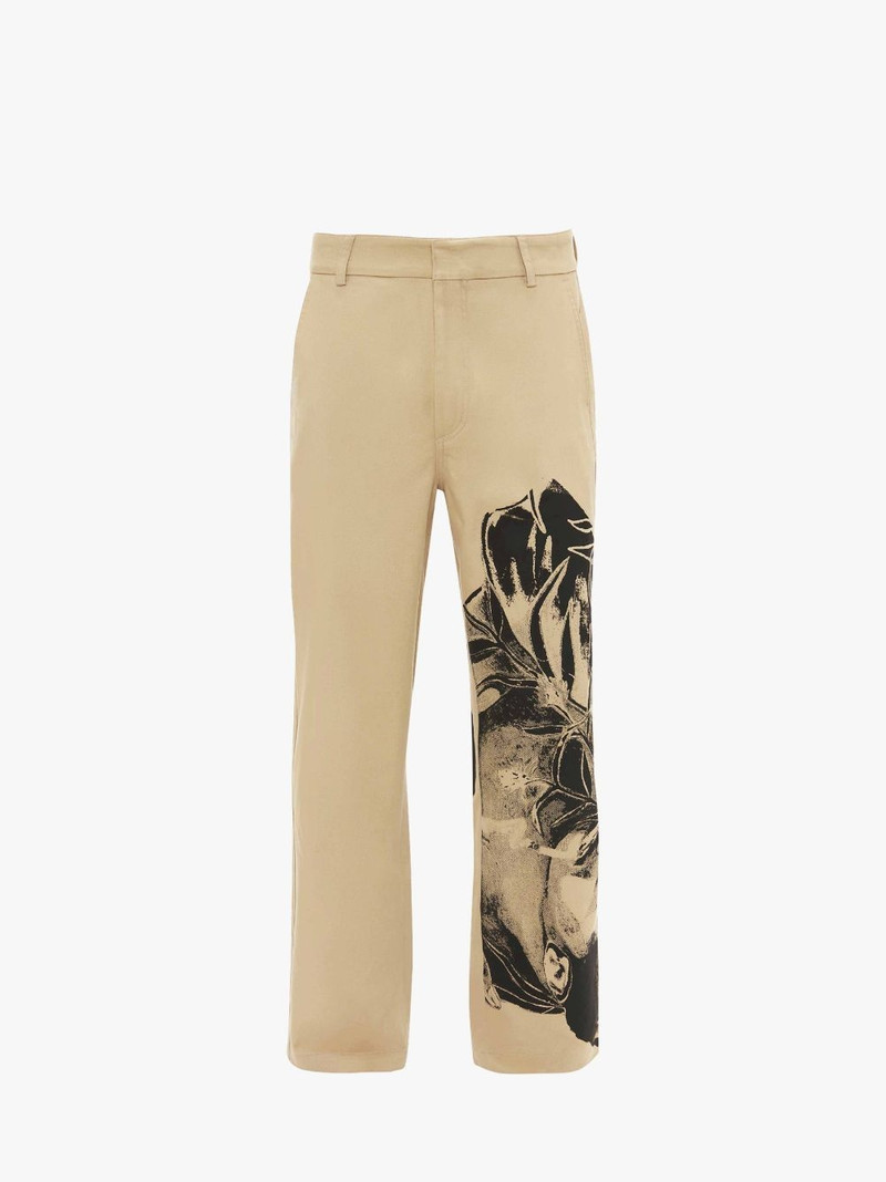 CHINO TROUSERS - POL ANGLADA ARTWORK - 1