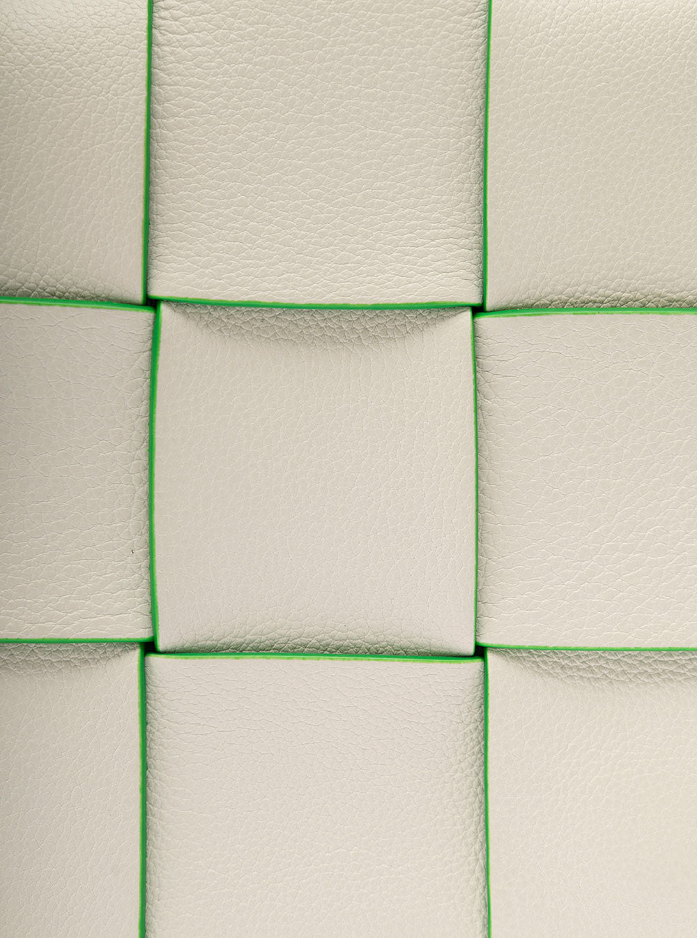 Bottega Veneta Women 'Cassette Fun L' White And Green Crossbody Bag In Intreccio Nappa Leather Woman - 4