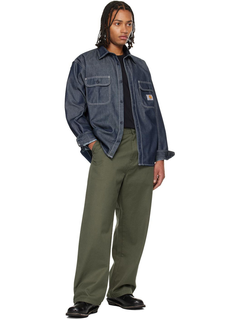 Carhartt Blue Tigan Denim Overshirt outlook
