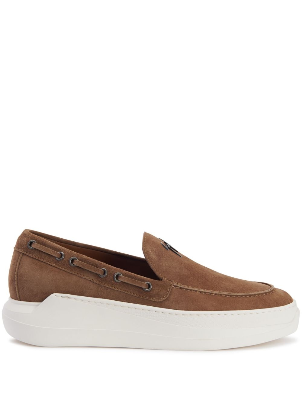 Conley String leather boat shoes - 1