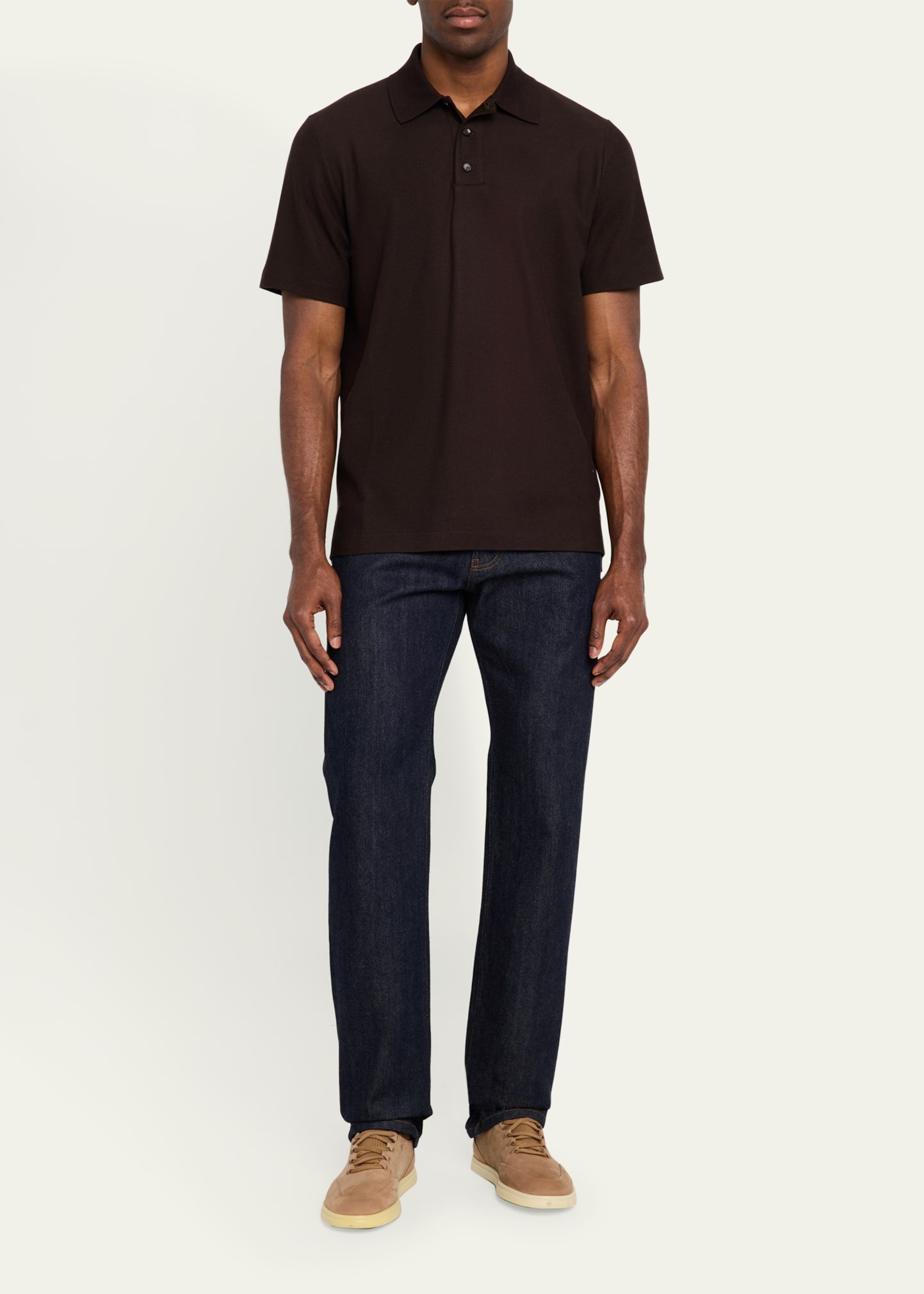 Men's Cerro Cotton and Cashmere Polo Shirt - 2