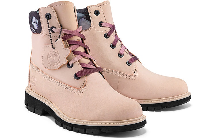 (WMNS) Timberland Lucia Way 6 Inch Charm Waterproof Boot 'Light Pink Nubuck' A2HXBW - 4