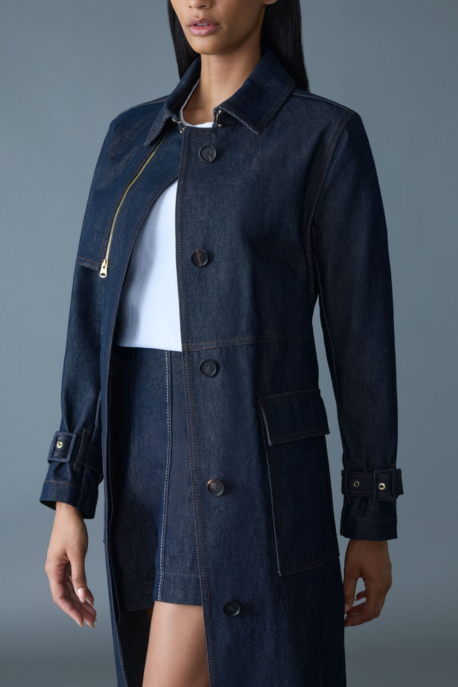 INDIA-DNM Organic Cotton Trench Coat - 6