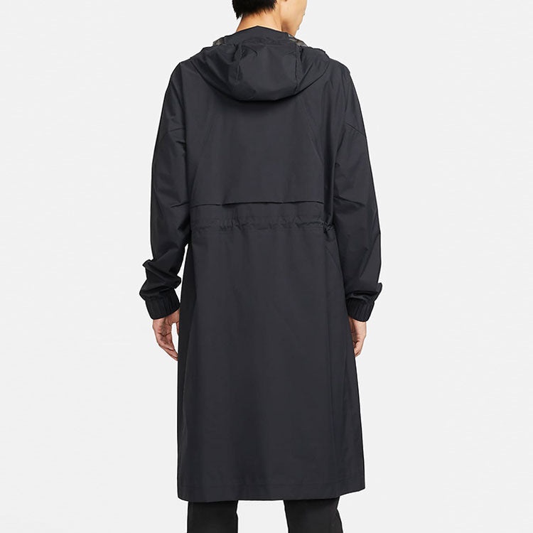 Nike Men s Nike ESC Series Every Stitch Series Solid Color Long Sleeves Hooded Windbreaker Jacket Black D REVERSIBLE