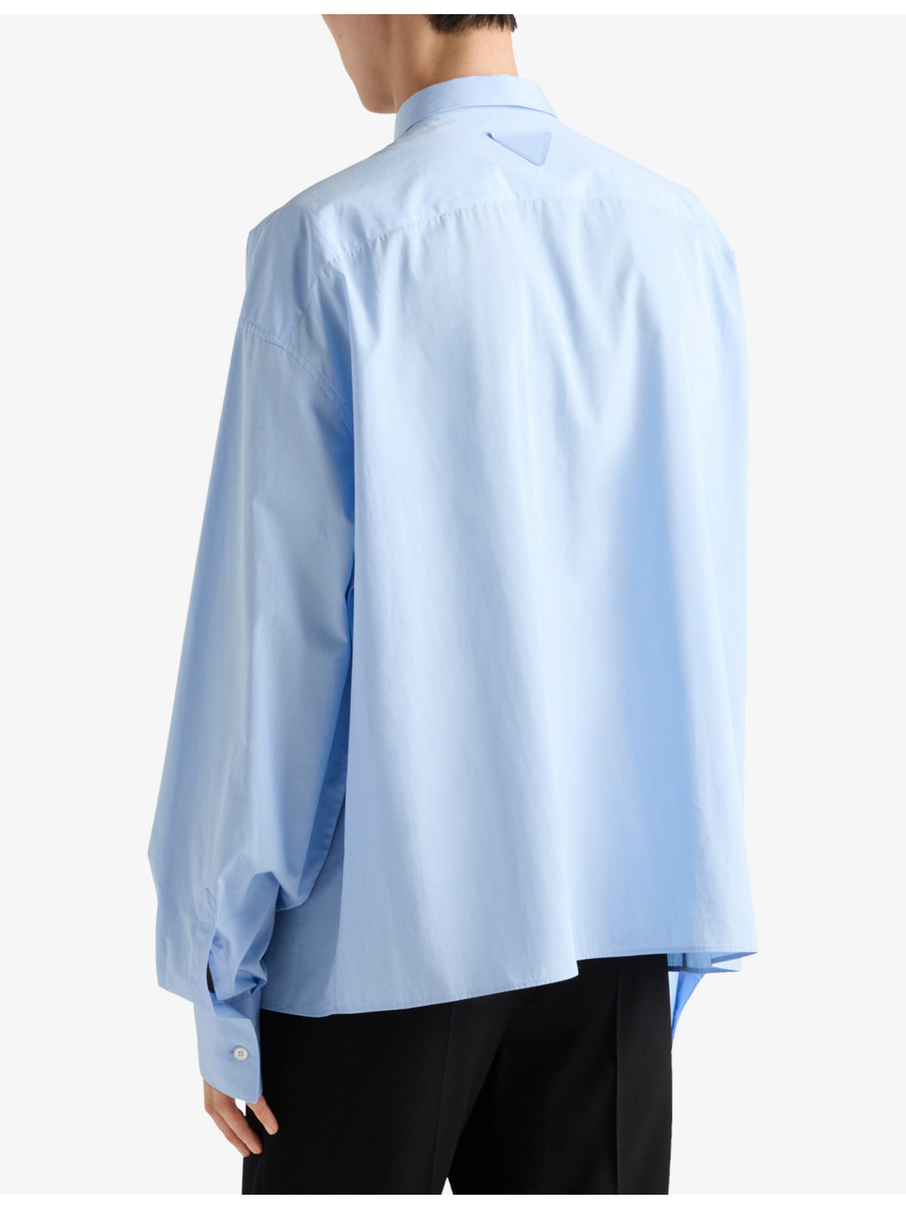 Long-sleeved chest-pocket cotton shirt - 4