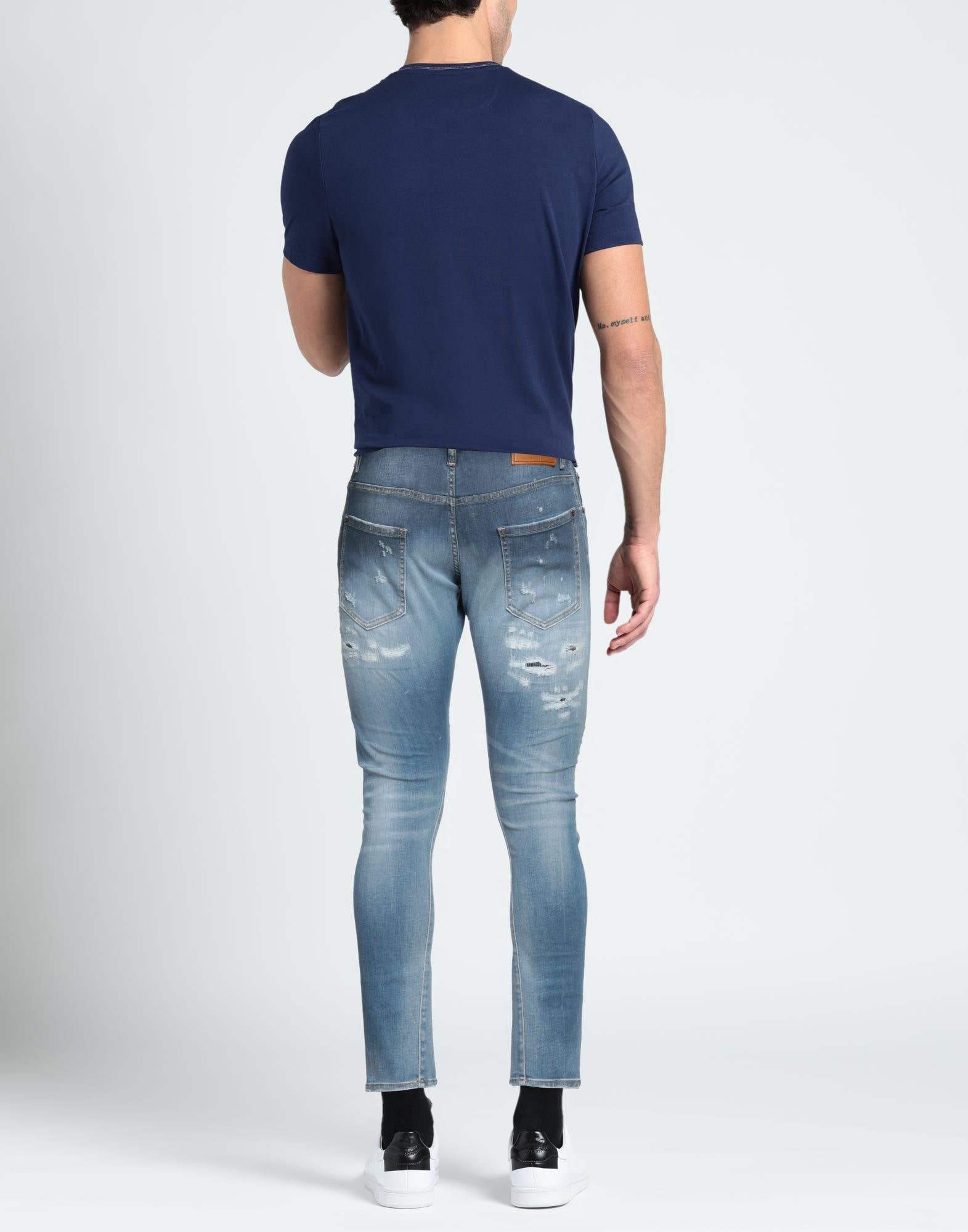 Blue Men's Denim Pants - 3