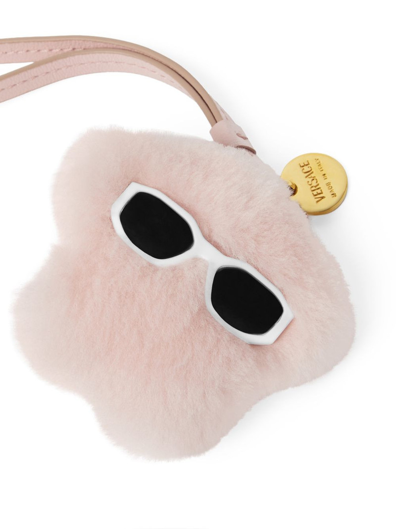 Medusa shearling keyring 3