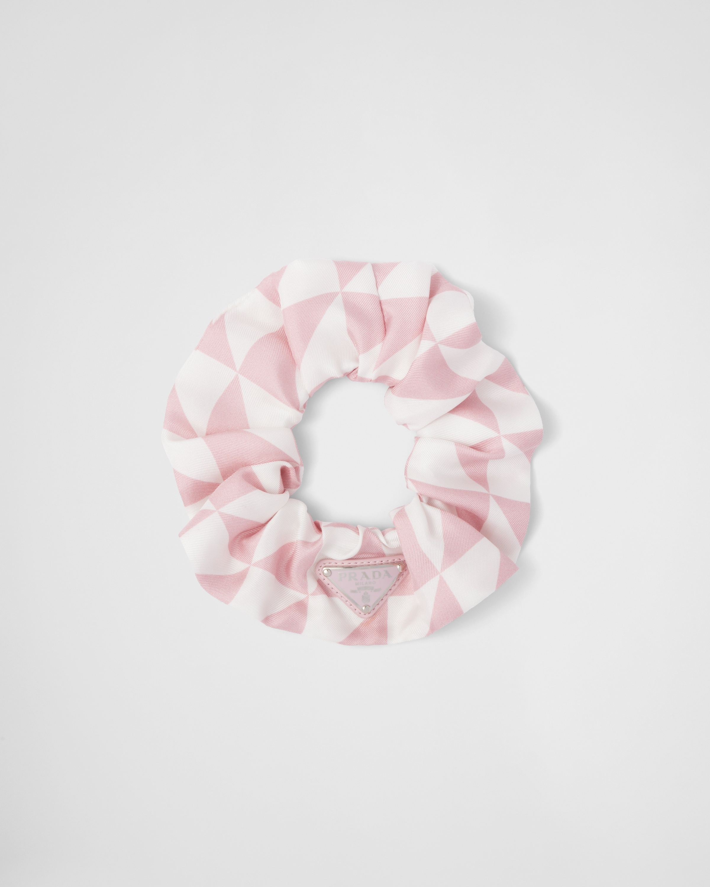 キャップ PRADA Printed Twill Scrunchie Prada Printed silk twill scrunchie | REVERSIBLE