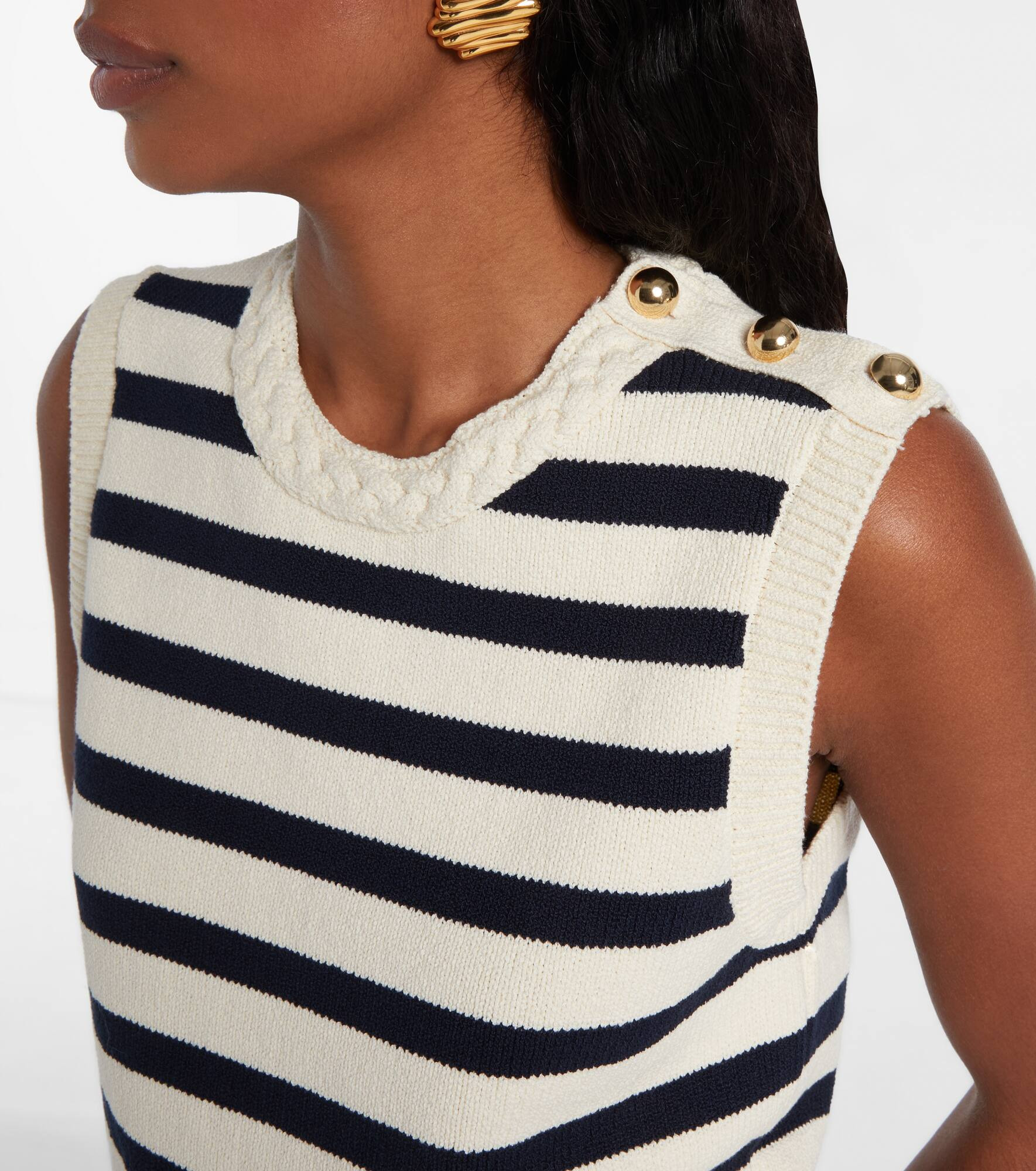 The Harbor cotton-blend sweater vest - 4