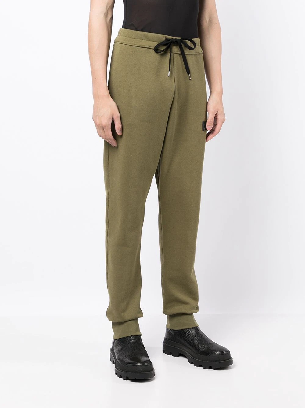 embossed logo tapered track trousers - 3