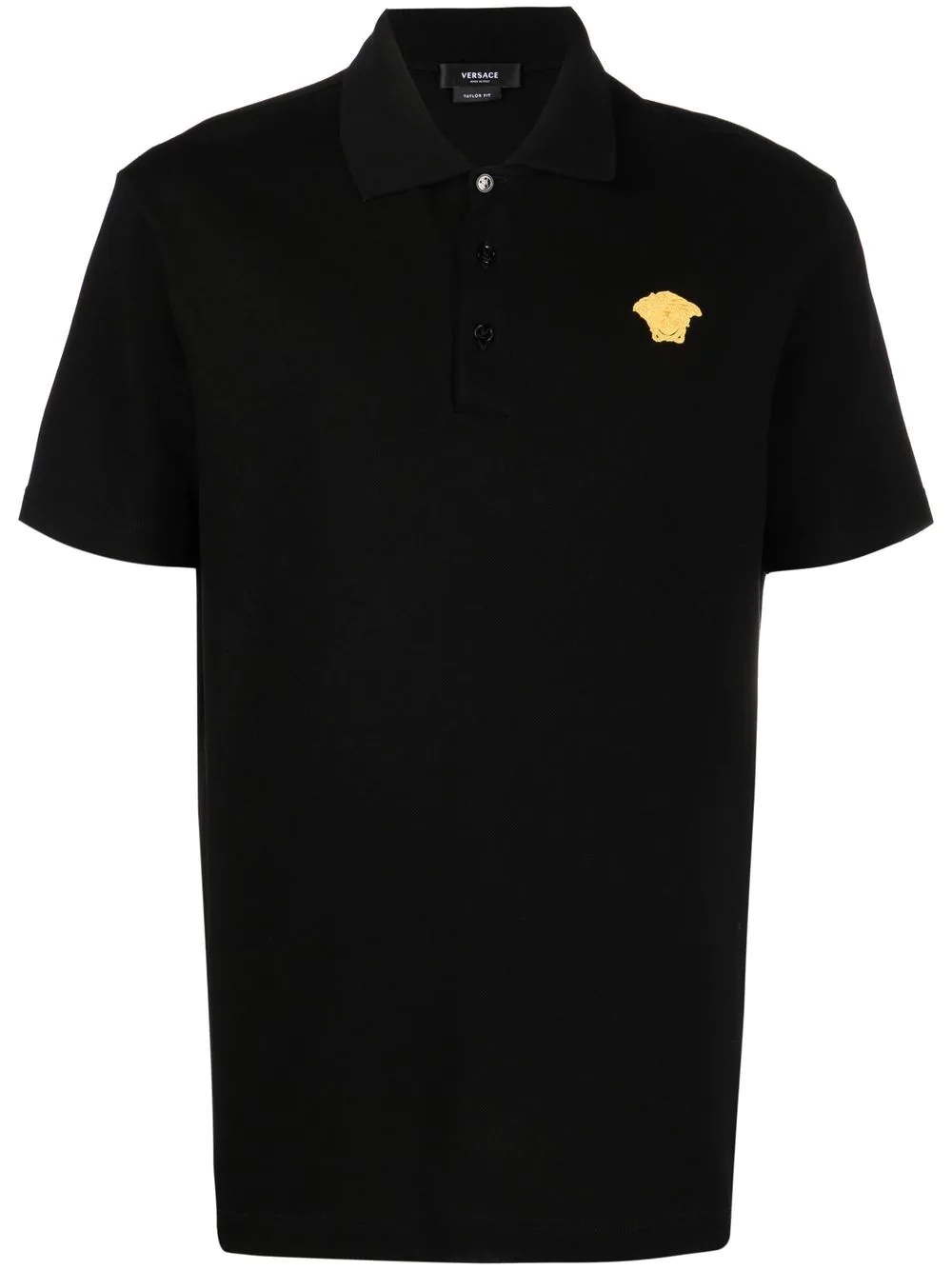 Medusa head motif polo shirt - 1