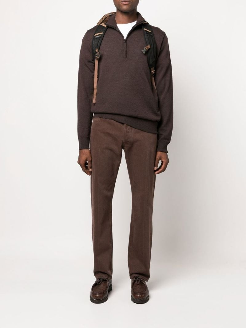 Wood Wood quarter-zip roll-neck jumper outlook