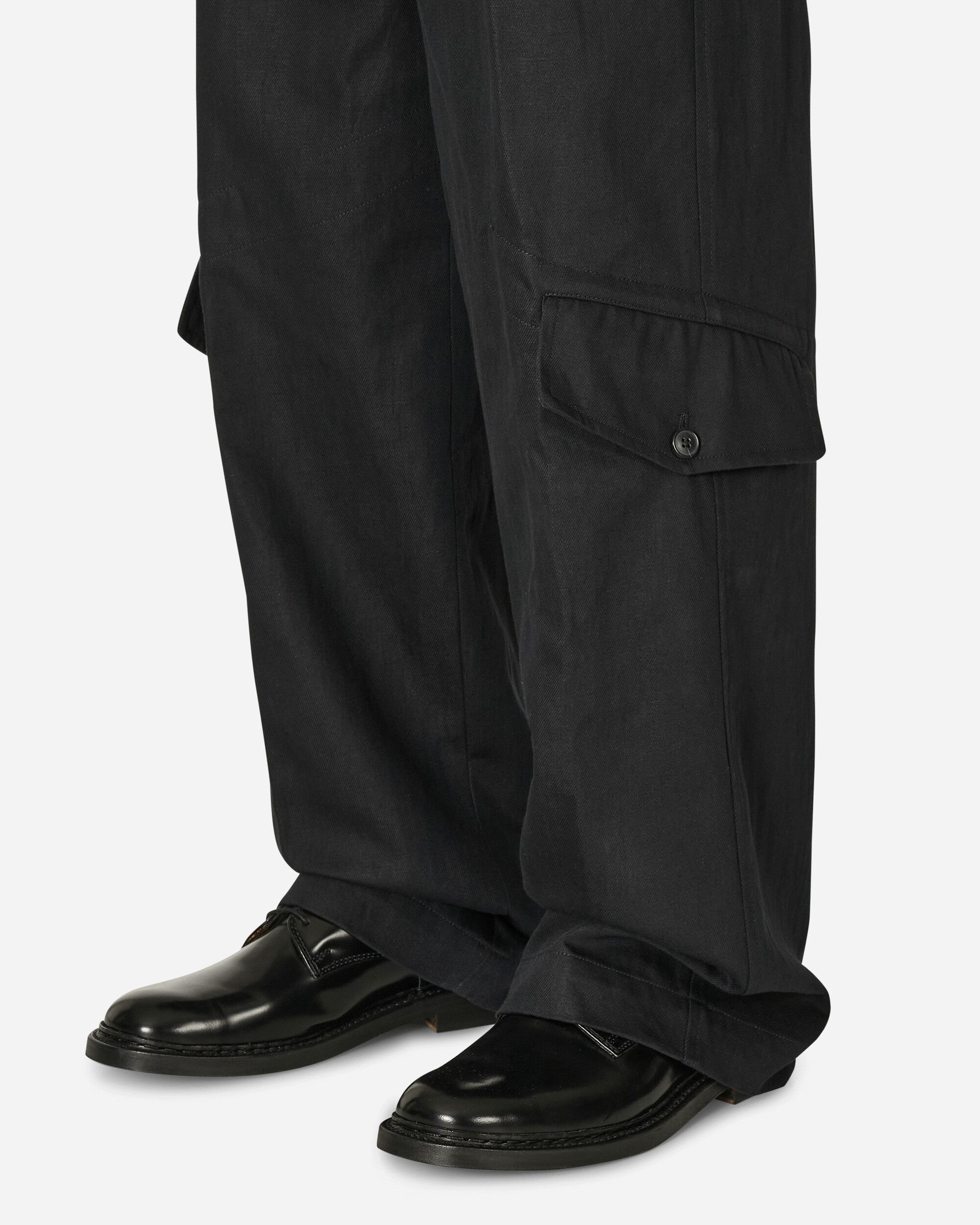 Loose Overdyed Pants Black - 5