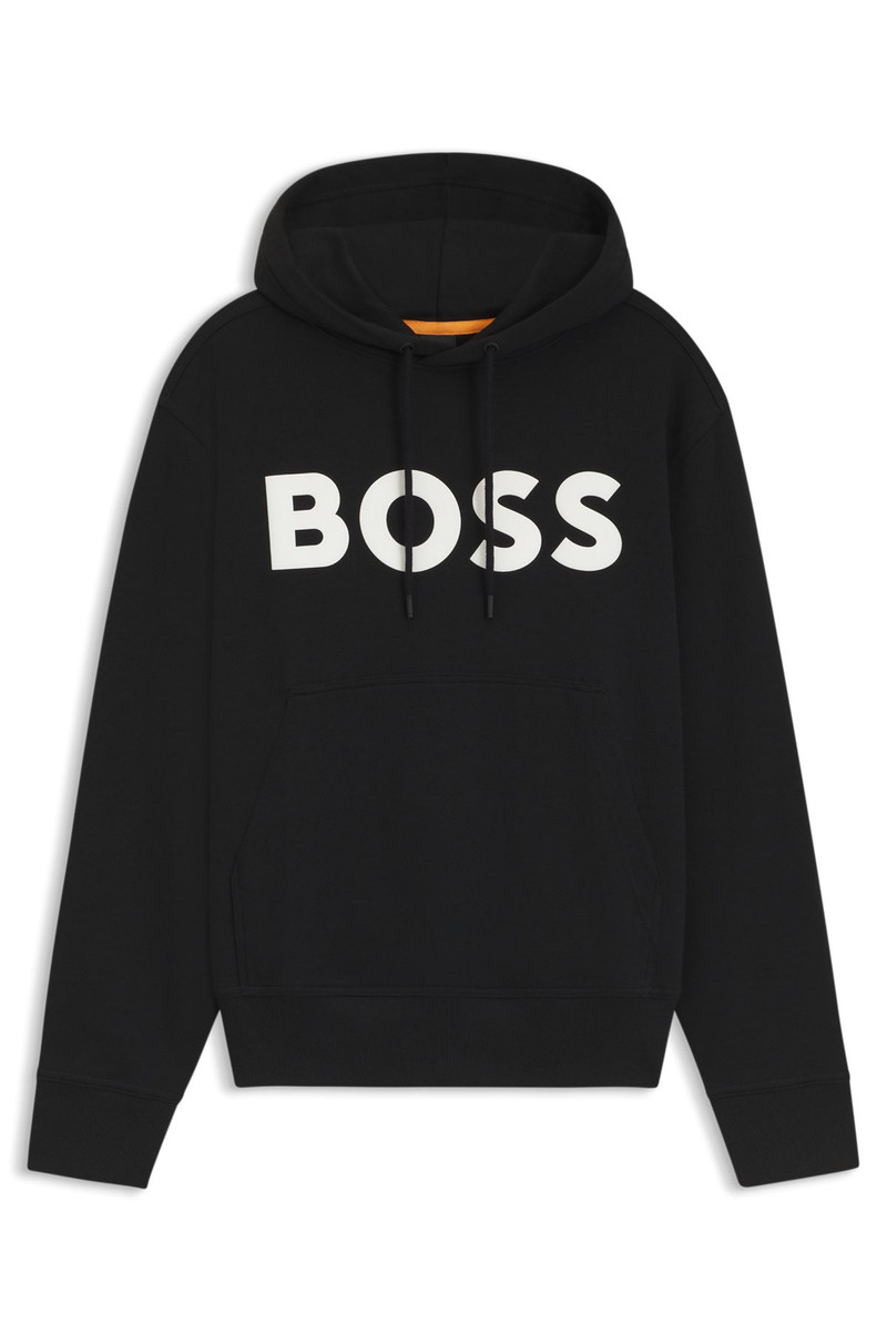 RELAXED-FIT HOODIE IN COTTON TERRY WITH LARGE LOGO 1