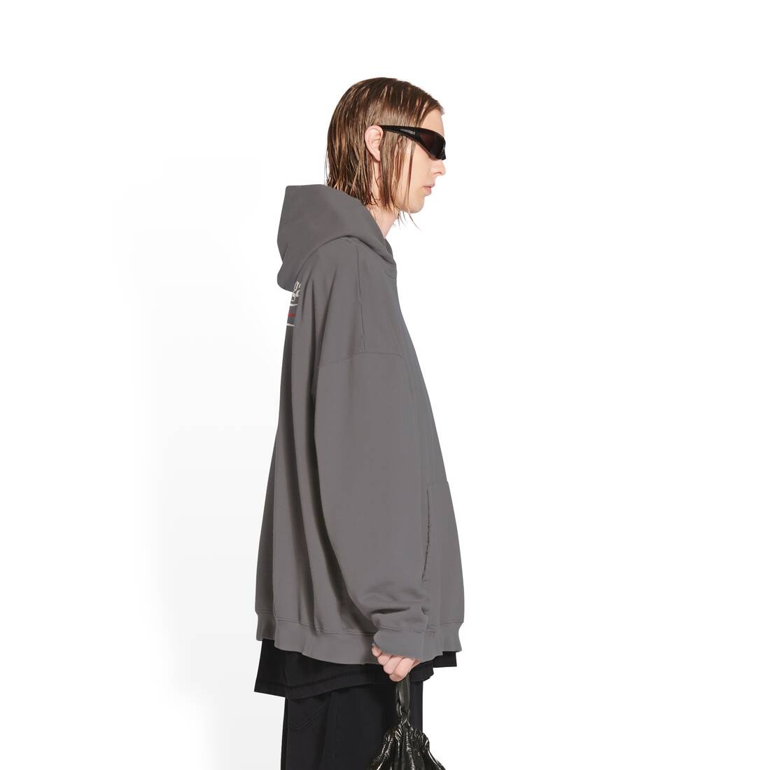BALENCIAGA political campaign hoodie large fit | REVERSIBLE