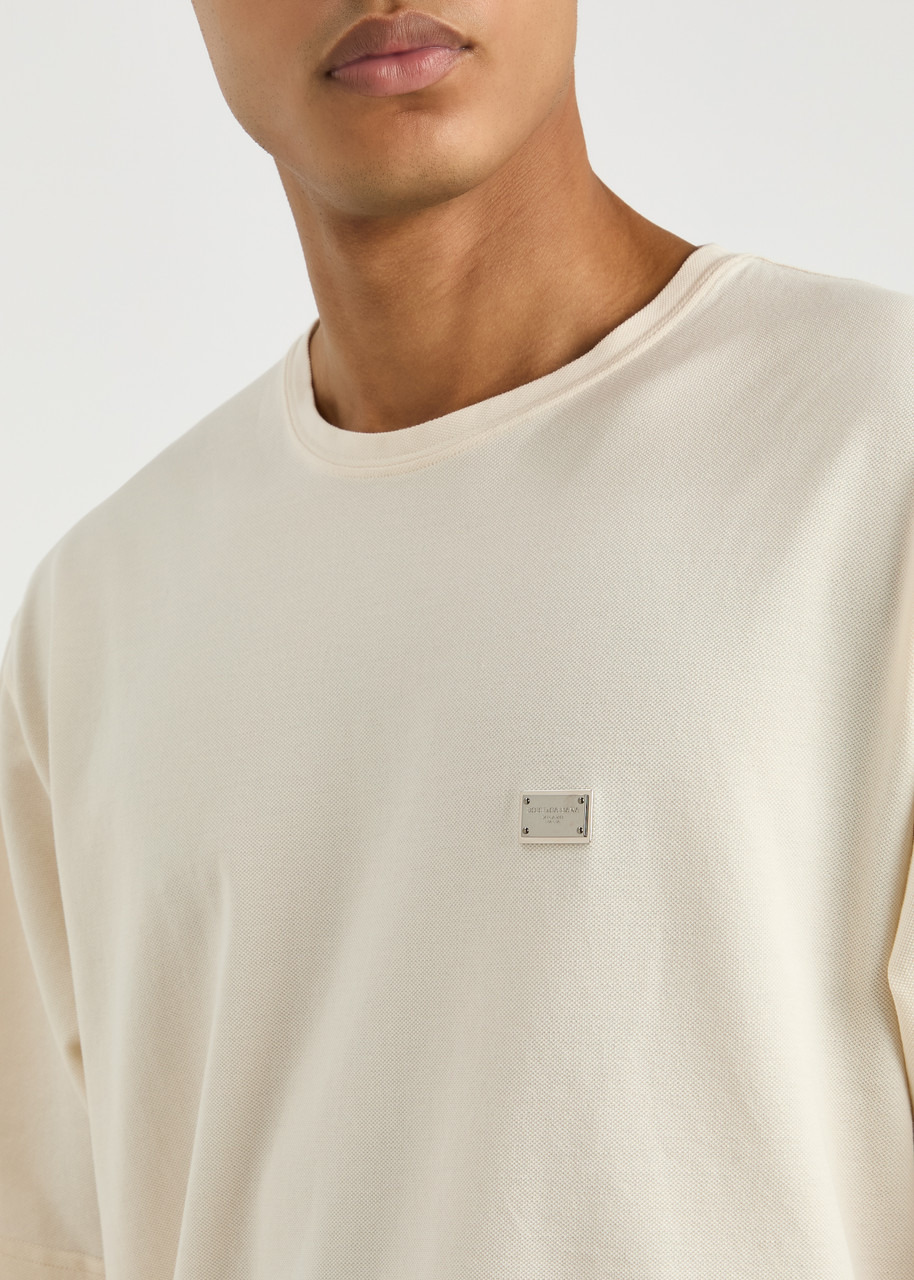 Dolce & Gabbana Logo Piqué Cotton T-shirt - 5