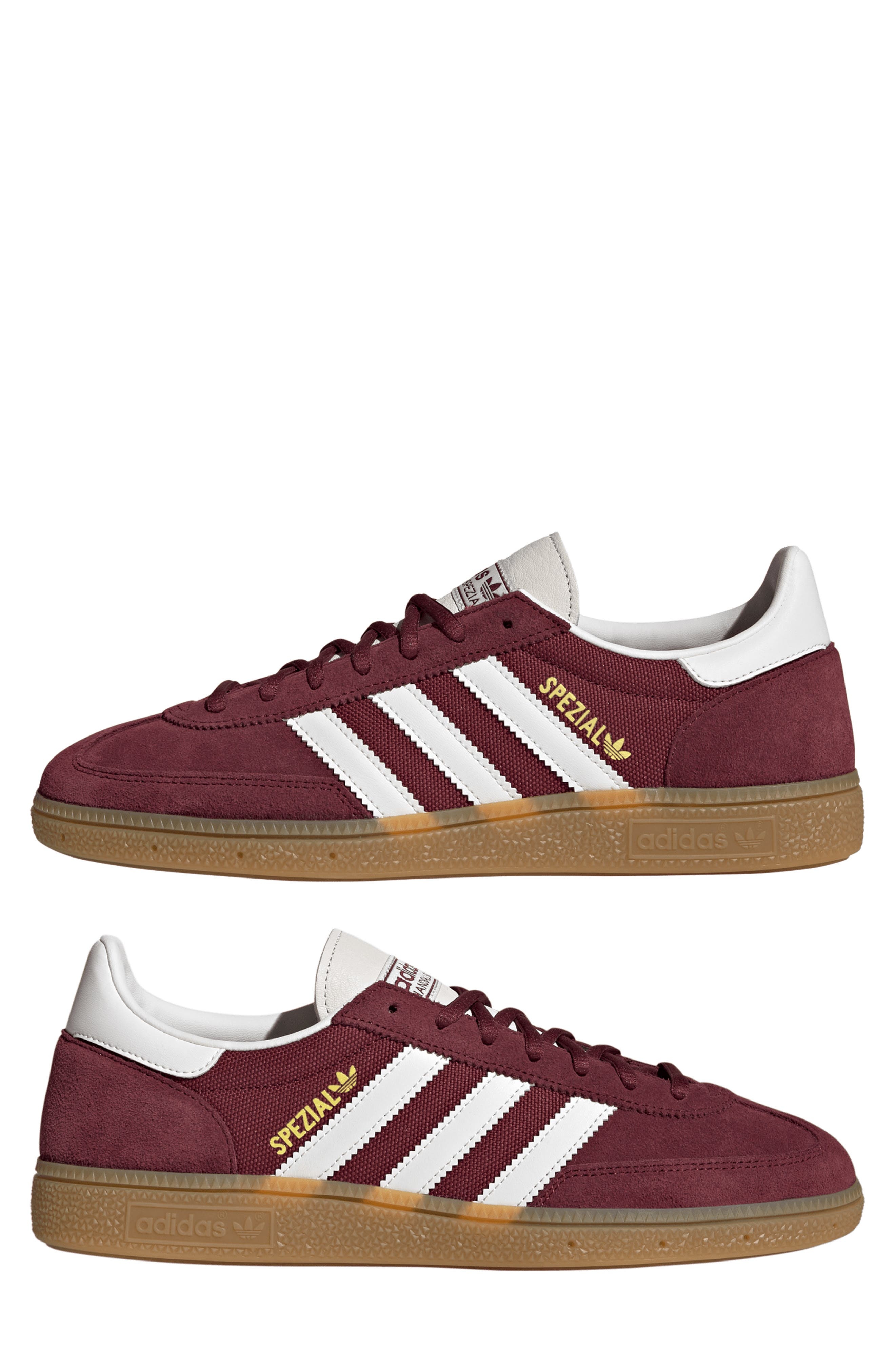 adidas Gender Inclusive Handball Spezial Sneaker in Shadow Red/White/chalk White at Nordstrom - 8