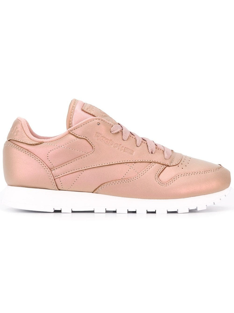 Classic leather pearlized sneakers 1