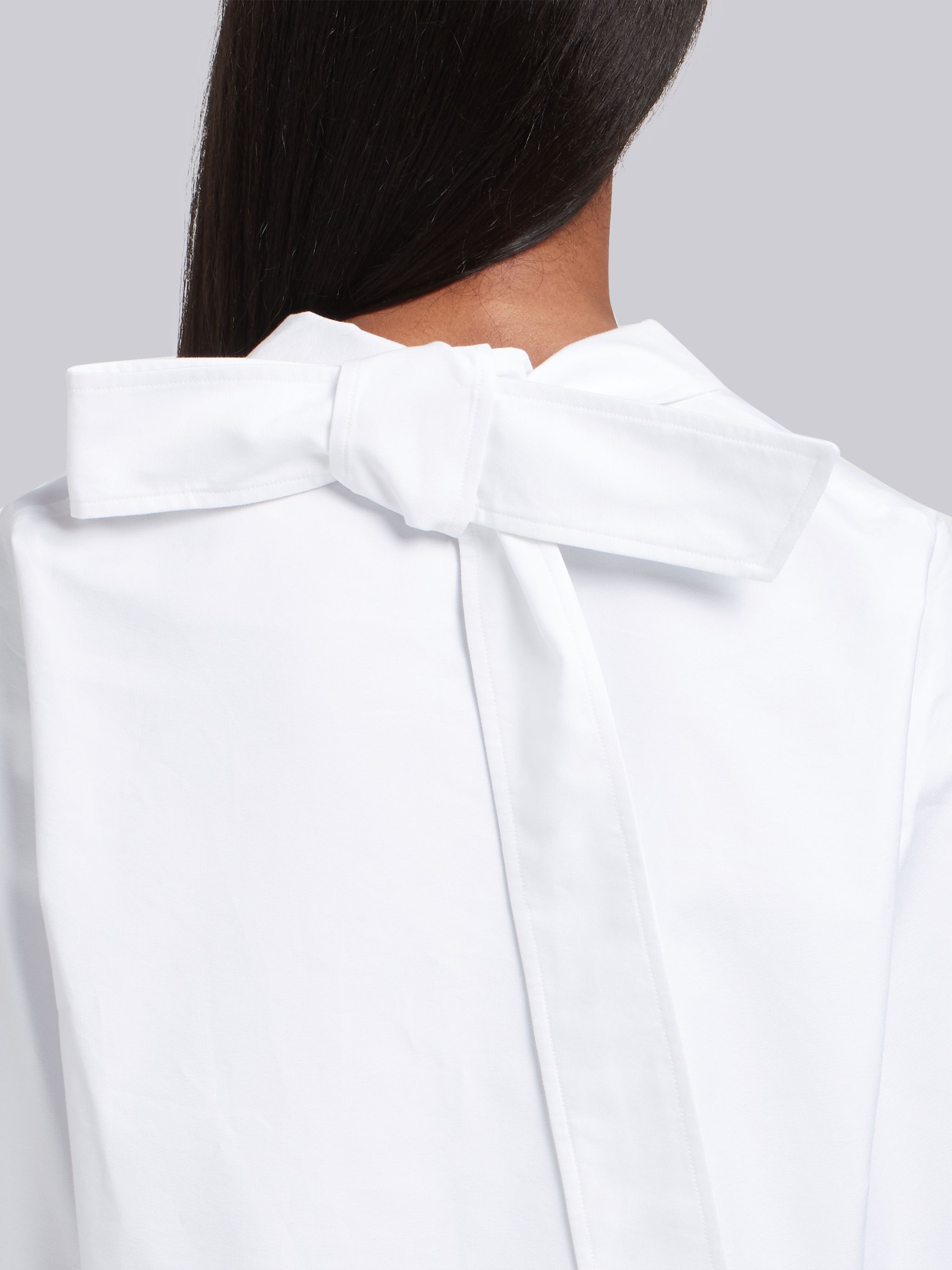 Bow Collar Oxford Cuban Tee - 6