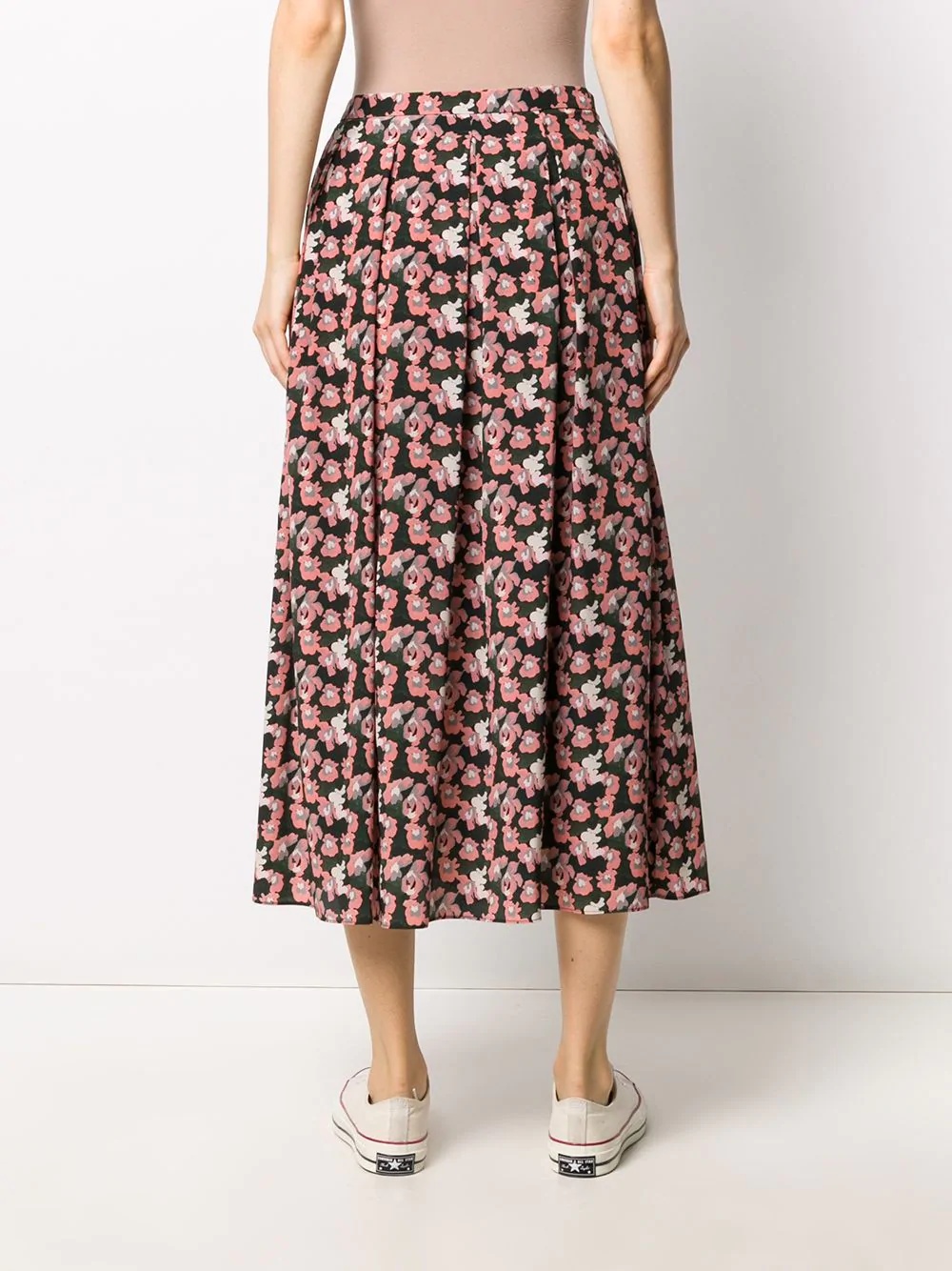 floral print skirt - 4