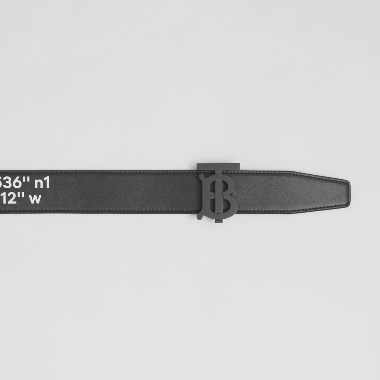 Coordinates Print Leather Belt - Online Exclusive - 2