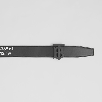 Burberry Coordinates Print Leather Belt - Online Exclusive outlook