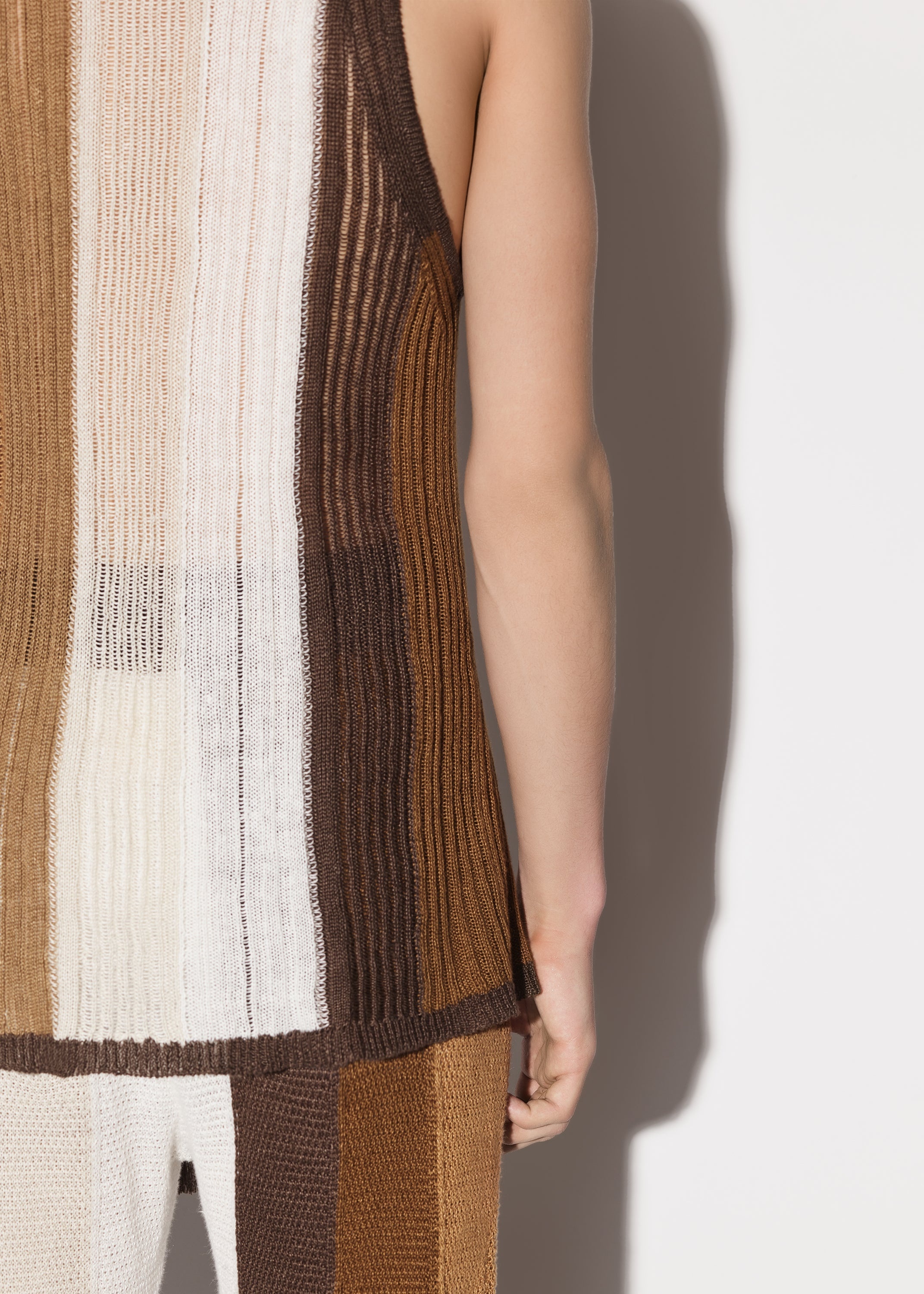 LINEN STRIPE TANK - 8