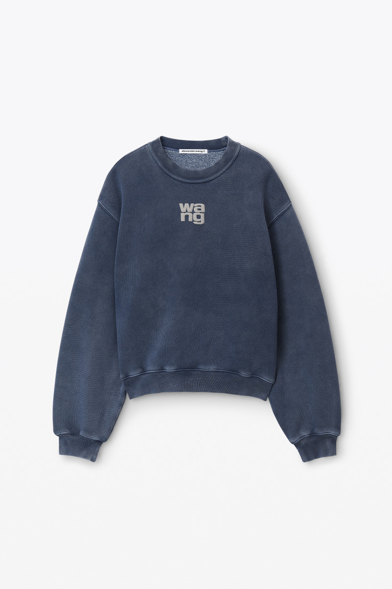 puff logo sweatshirt in terry 1