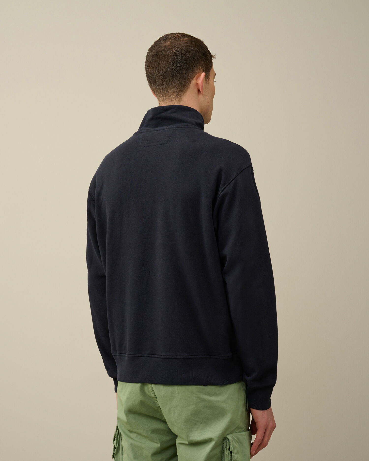 CP COMPANY｜SWEATSHIRTS (Cotton Fleece Mixed Pocket Swea C.P. Company Cotton Fleece Mixed Zipped Sweatshirt | REVERSIBLE