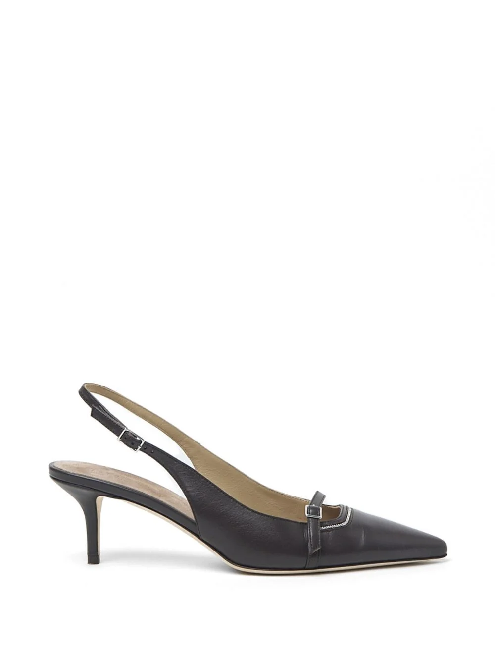 slingback leather pumps - 1