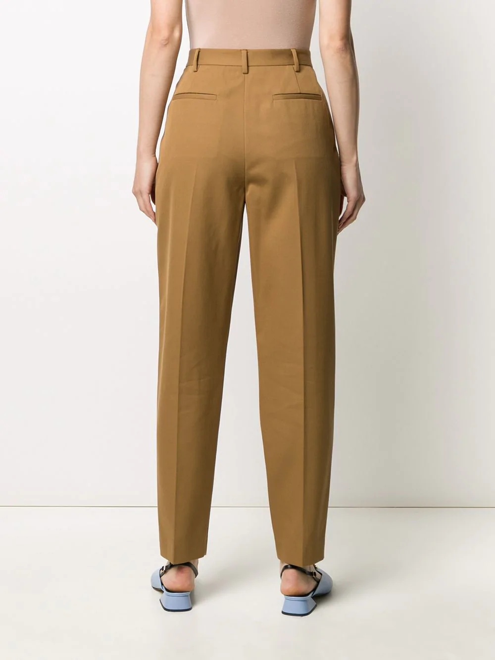 high-rise tapered trousers - 4