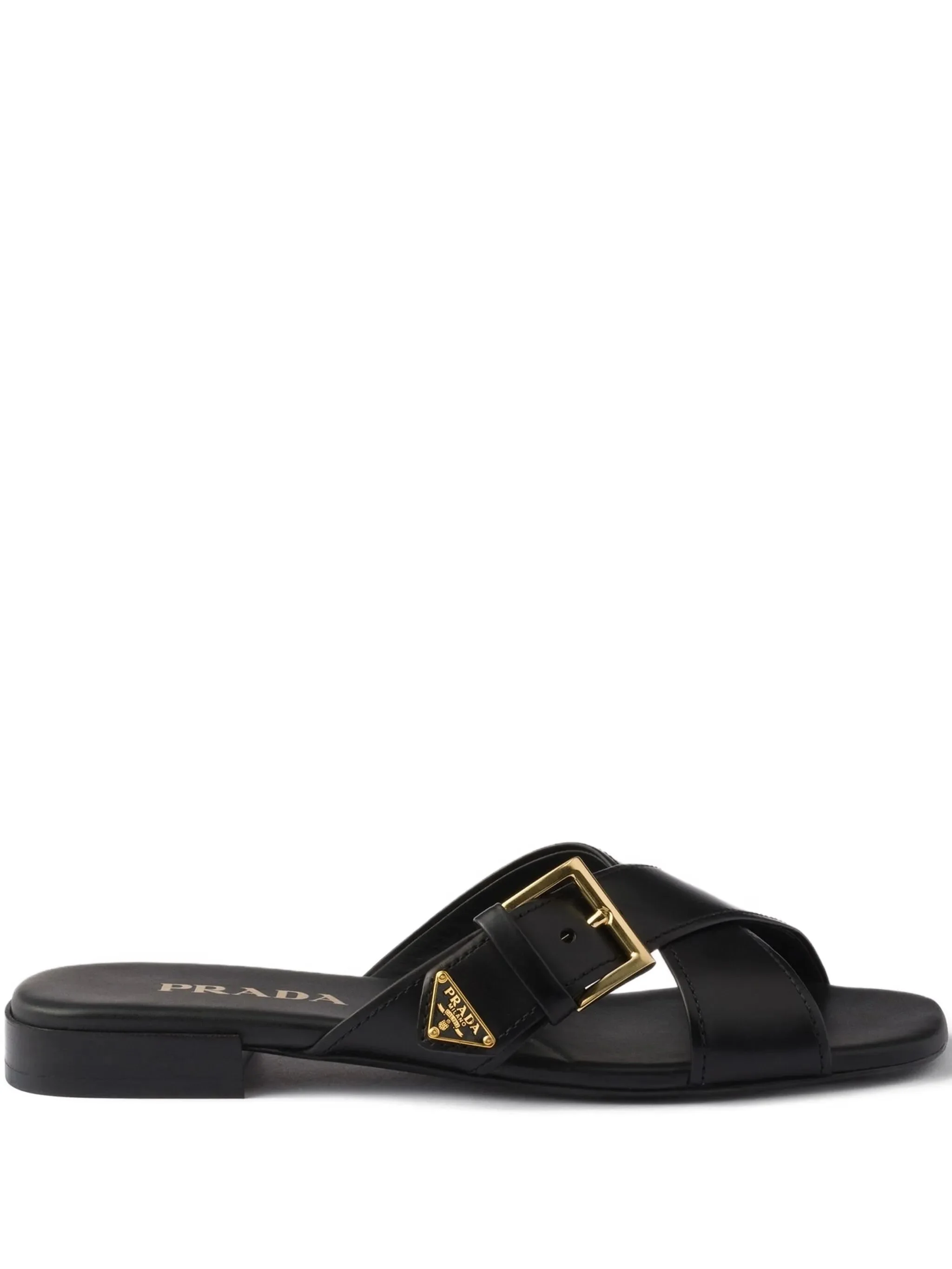Prada Criss-cross Buckle Sandals - 1