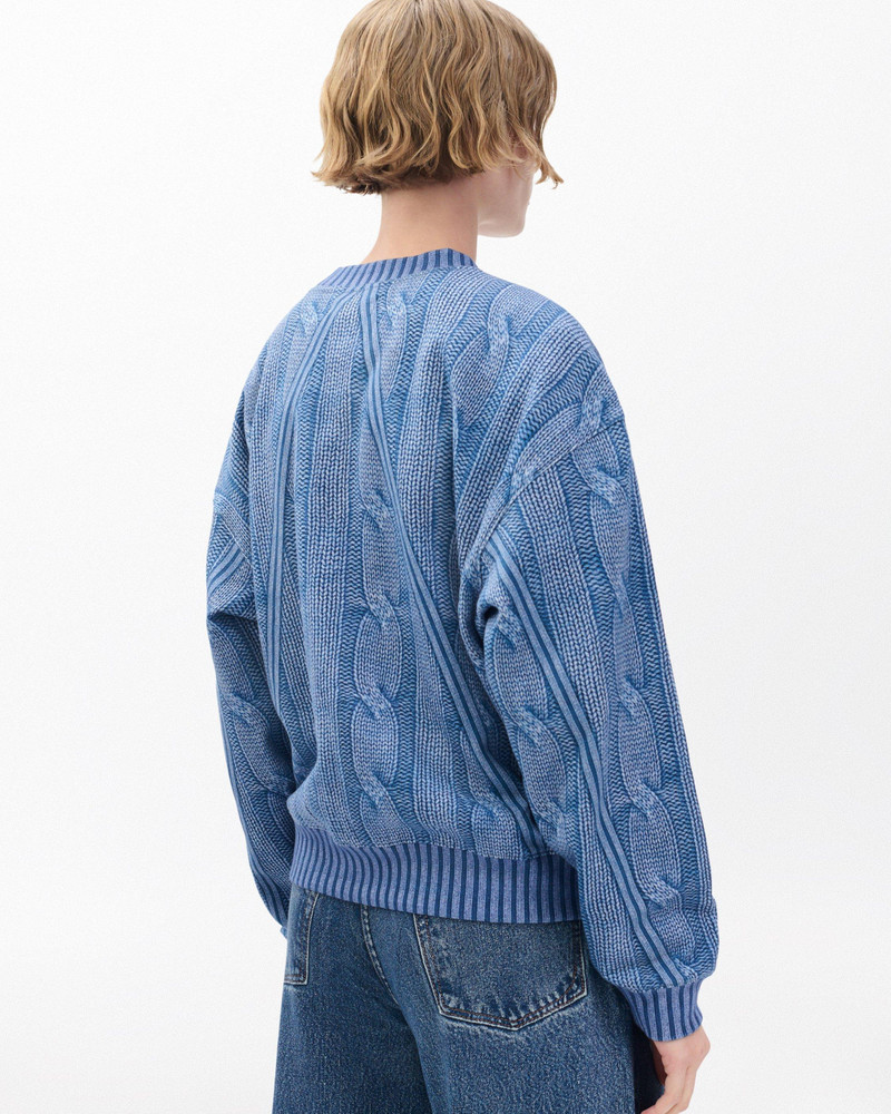 Miramar Cable-Effect Sweatshirt Cotton Fleece 5