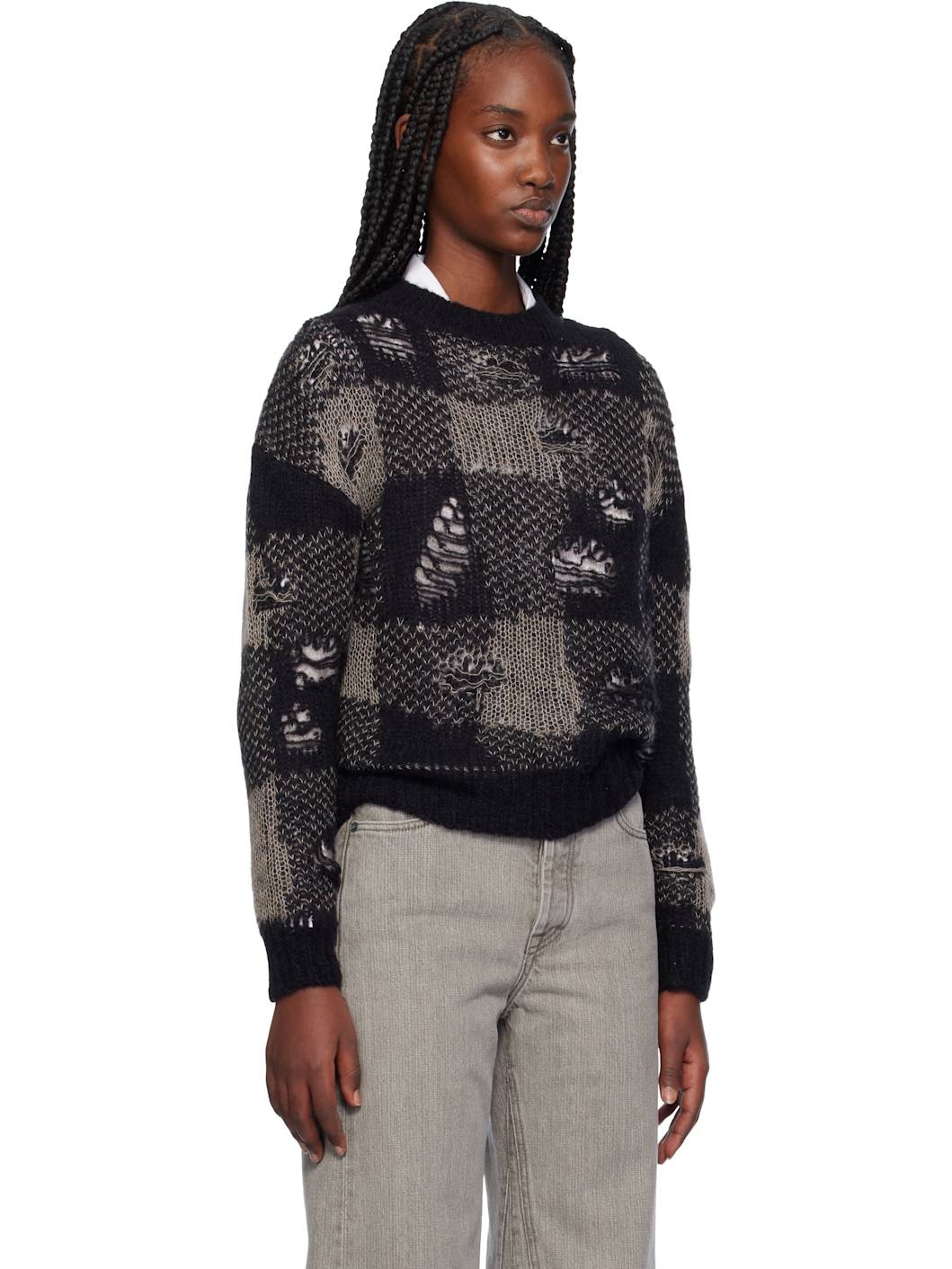 Black Sonar Roundneck Sweater - 2