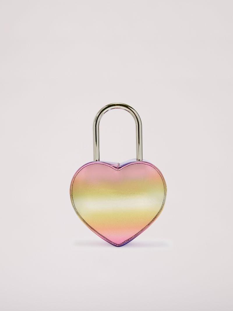 METAL HEART PADLOCK BAG - 7