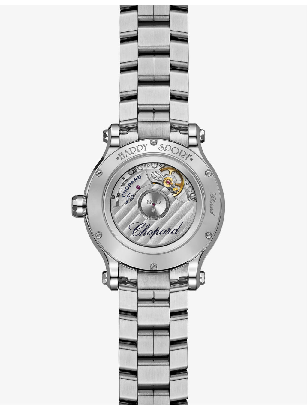 278608-3004 Happy Sport stainless-steel and 1.49ct diamond self-winding mechanical watch - 3