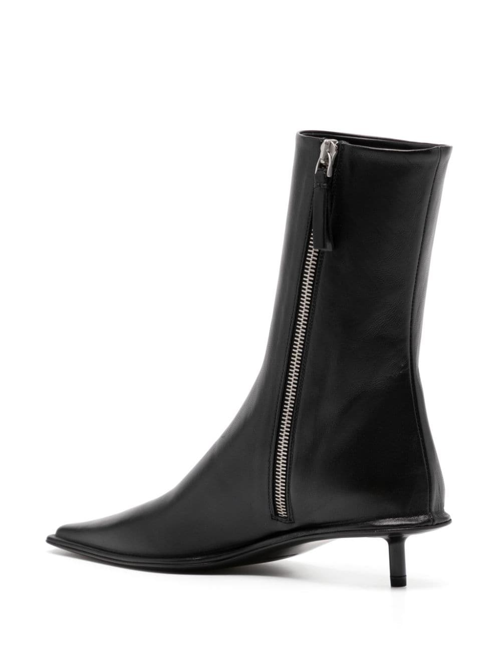 25mm square-toe leather boots - 3