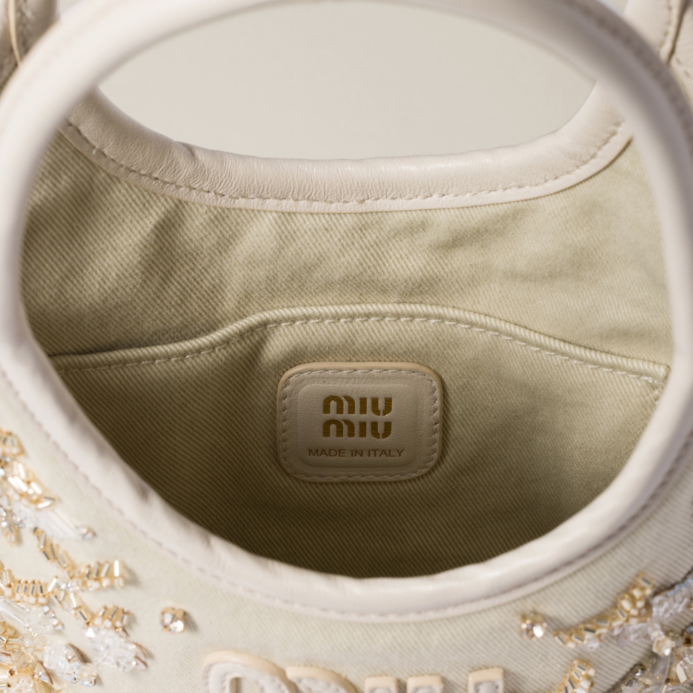 IVY embroidered gabardine bag - 4