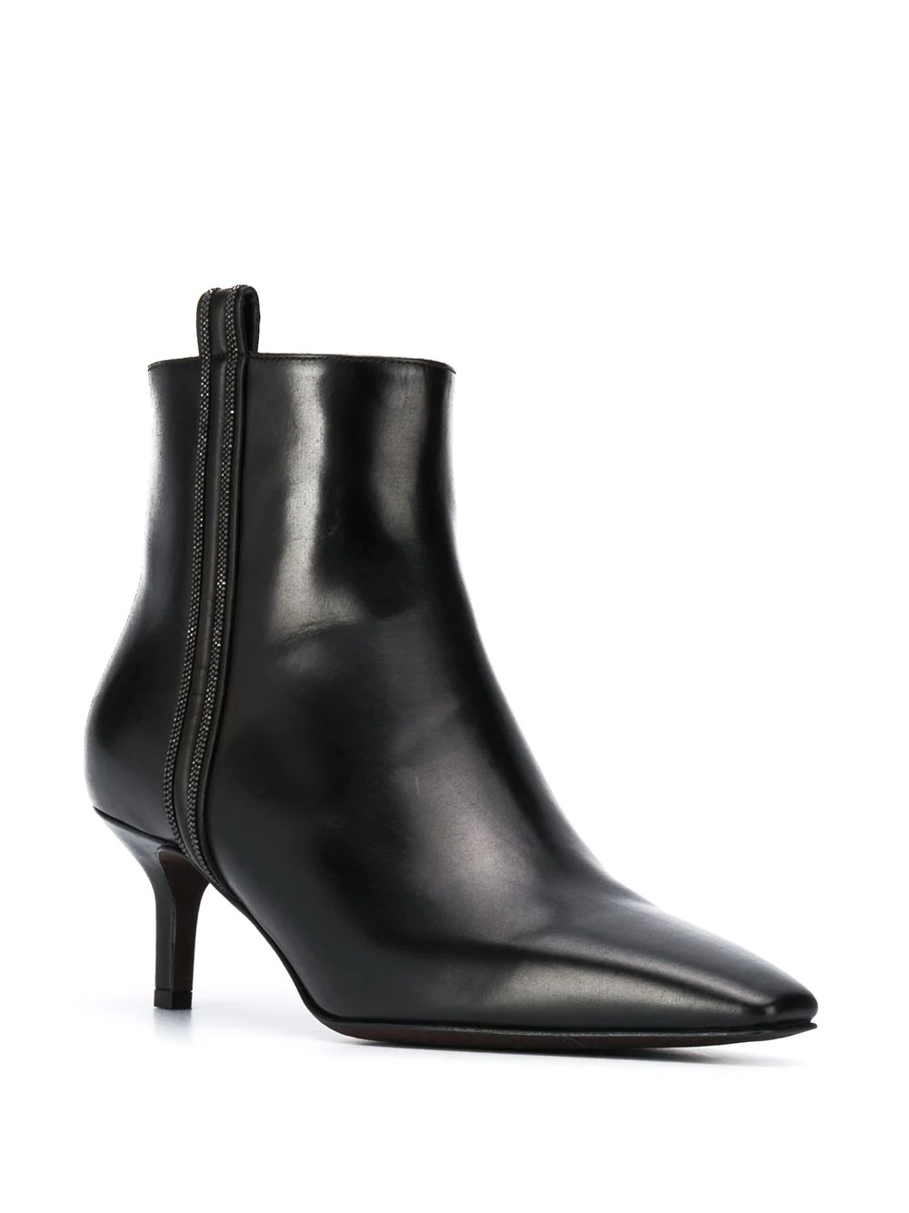 pointed-toe leather boots - 2