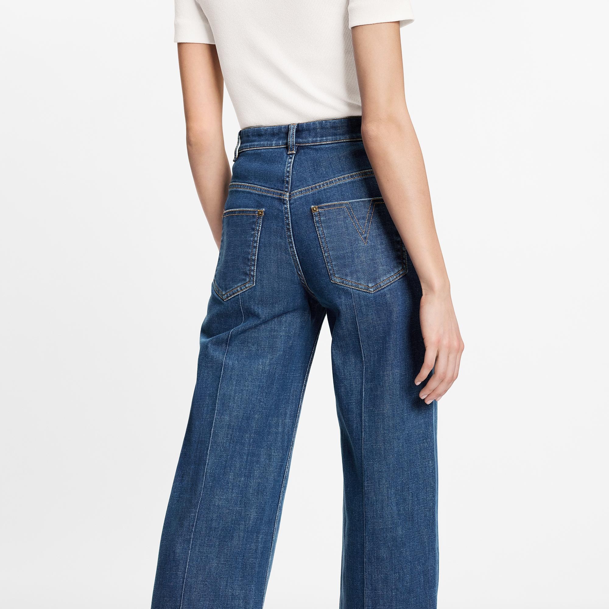 Retro Organic Cotton Denim Straight-Cut Jeans - 5